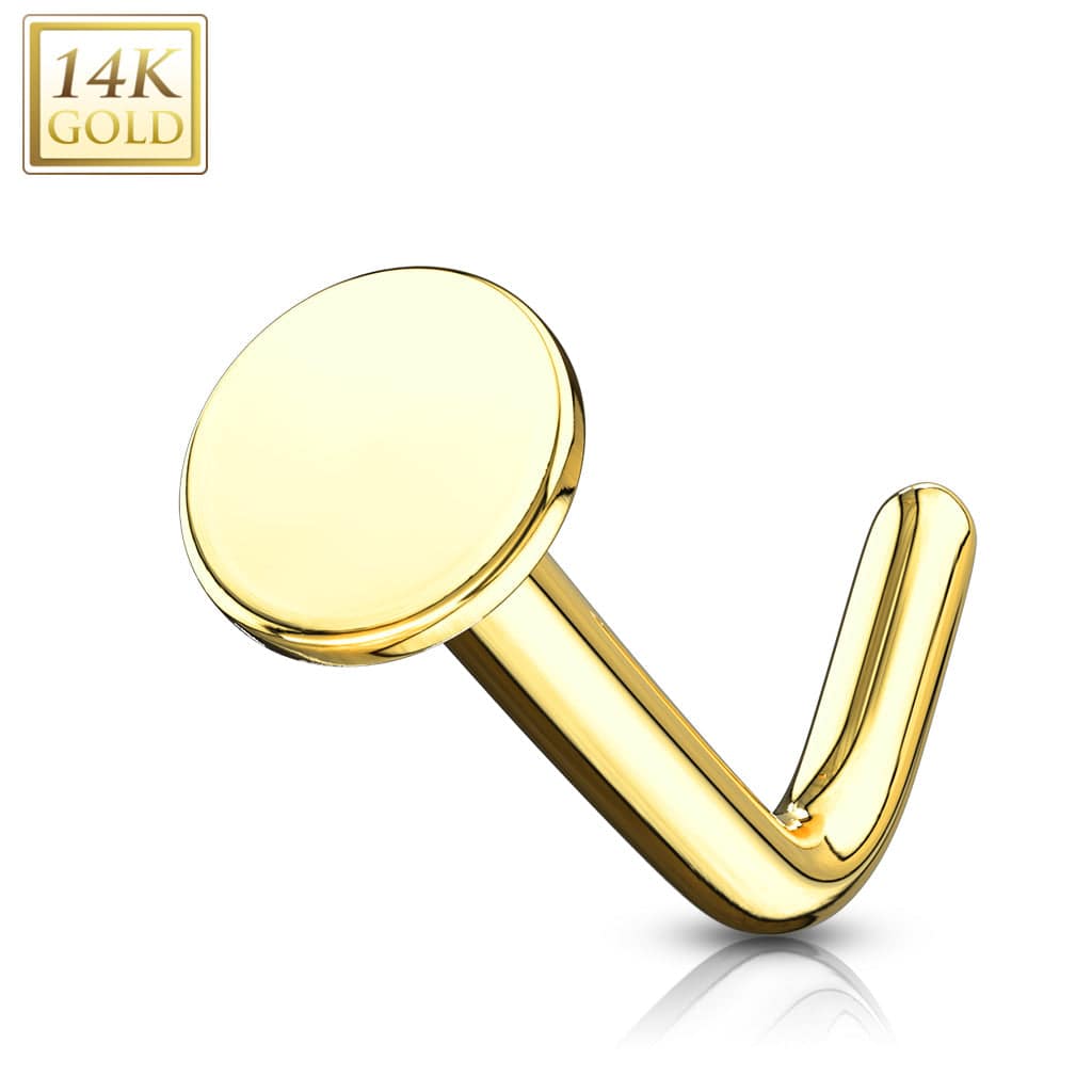 14kt LV Nose Stud — STATEMENT GOLD