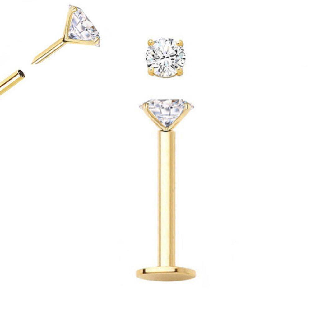 Flat back discount push in earrings