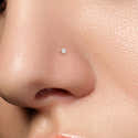 Lot De 10 Piercings De Nez En Argent Avec Zircone - Taille 1 Mm, Forme En L, Hypoallergénique, Pour Hommes Et Femmes - 4