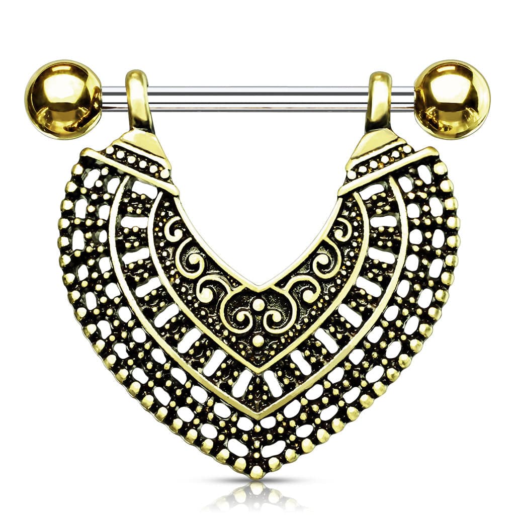 Gold nipple shield on sale