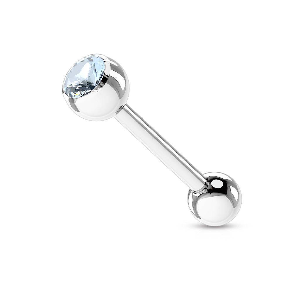 White gold tongue bar sale