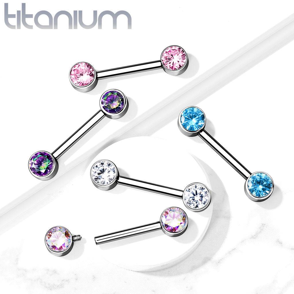Titanium shop nipple barbells
