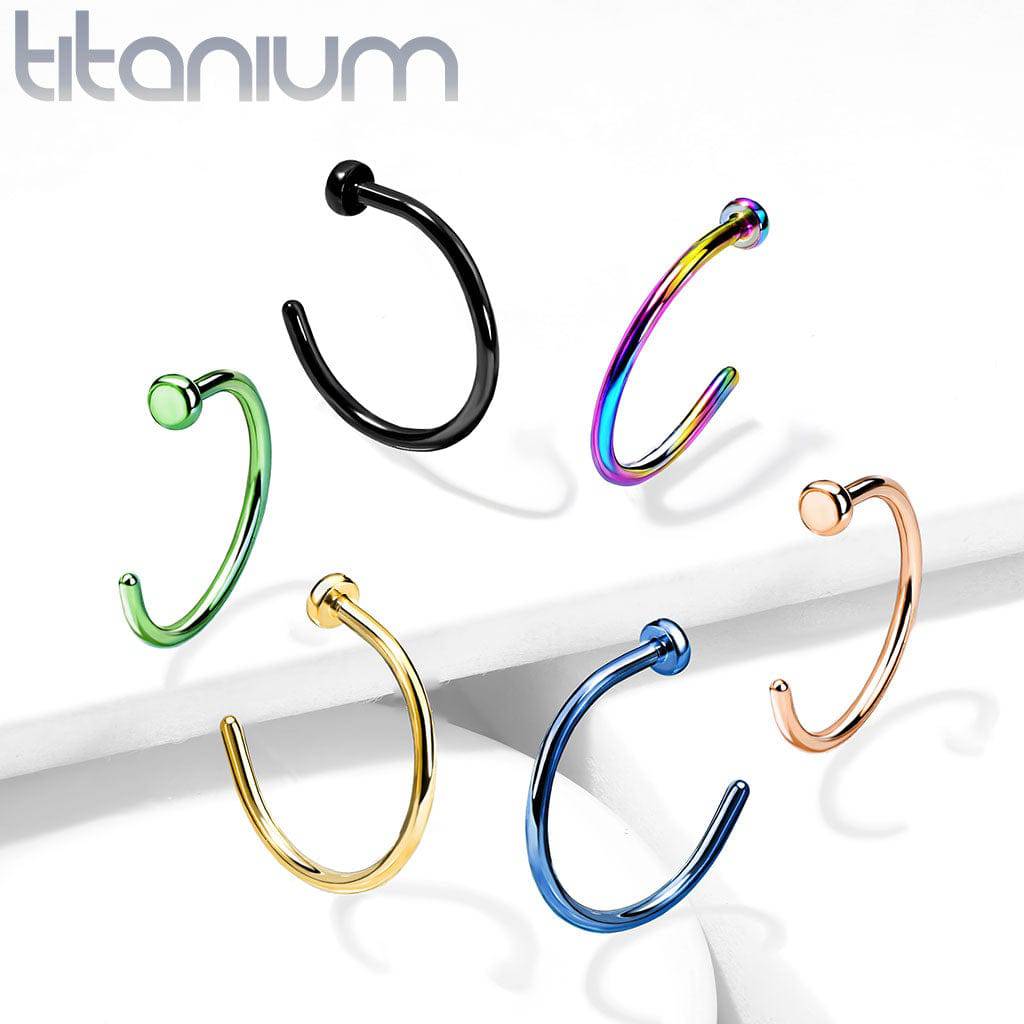 Iridescent nose hoop sales