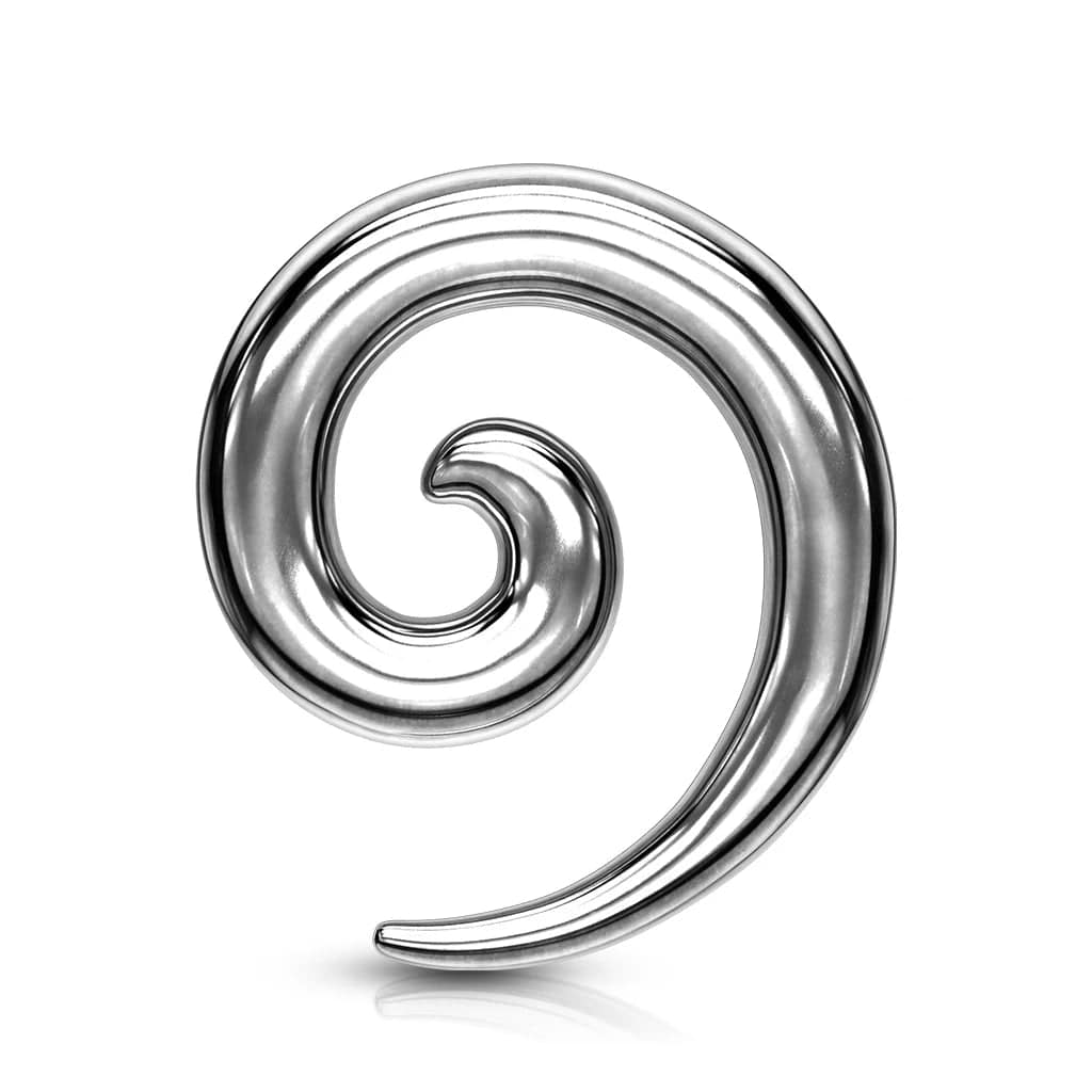 Loving Swirls Steel Ear Gauge Spiral Hanging Tapers (Sold as a Pair)  レディースアクセサリー