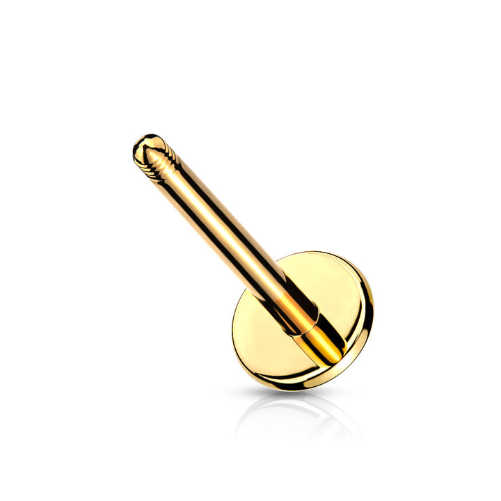 316L Surgical Steel Externally Threaded Replacement Posts Flat Back Labret - Pierced Universe