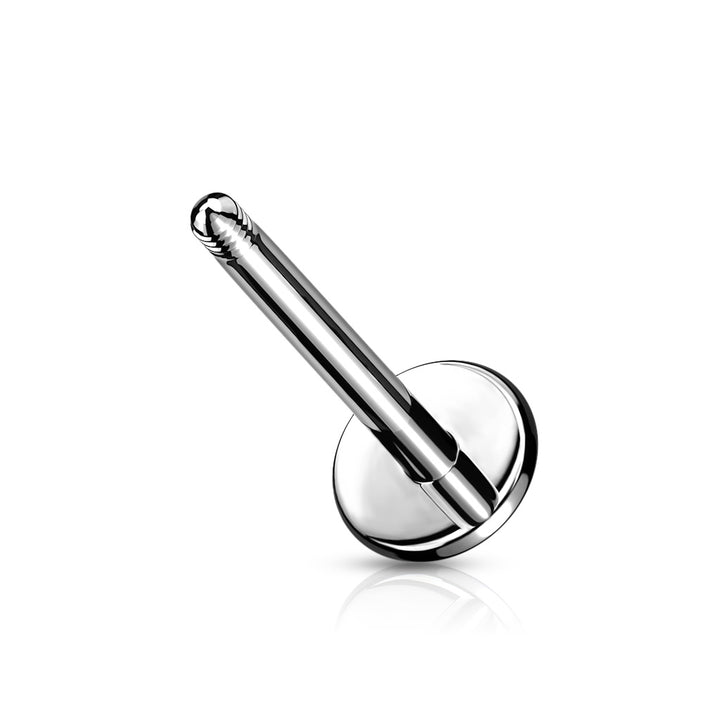 316L Surgical Steel Externally Threaded Replacement Posts Flat Back Labret - Pierced Universe