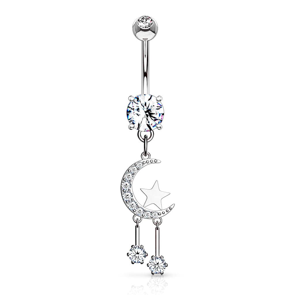Dangle Belly Rings Pierced Universe