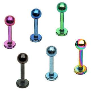 316L Surgical Steel Flat Back Flat Back Cartilage Tragus Ball Labret - Pierced Universe