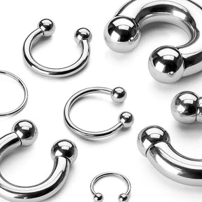 316L Surgical Steel High Polished Multi Use Horseshoe with Ball Ends ...