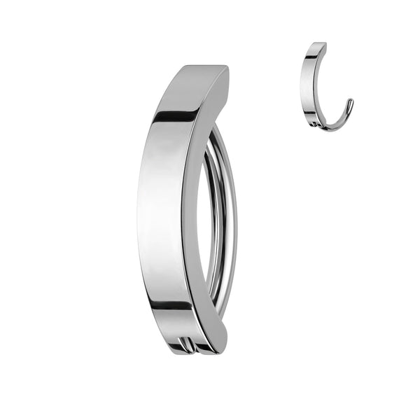 316L Surgical Steel Clicker Hoop Belly Ring - Pierced Universe
