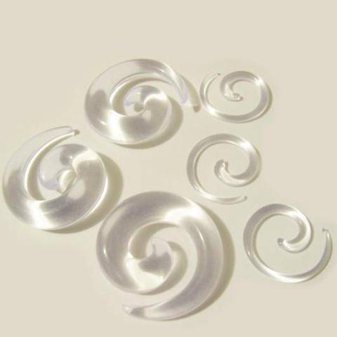 Clear UV Acrylic Ear Sprial - Pierced Universe