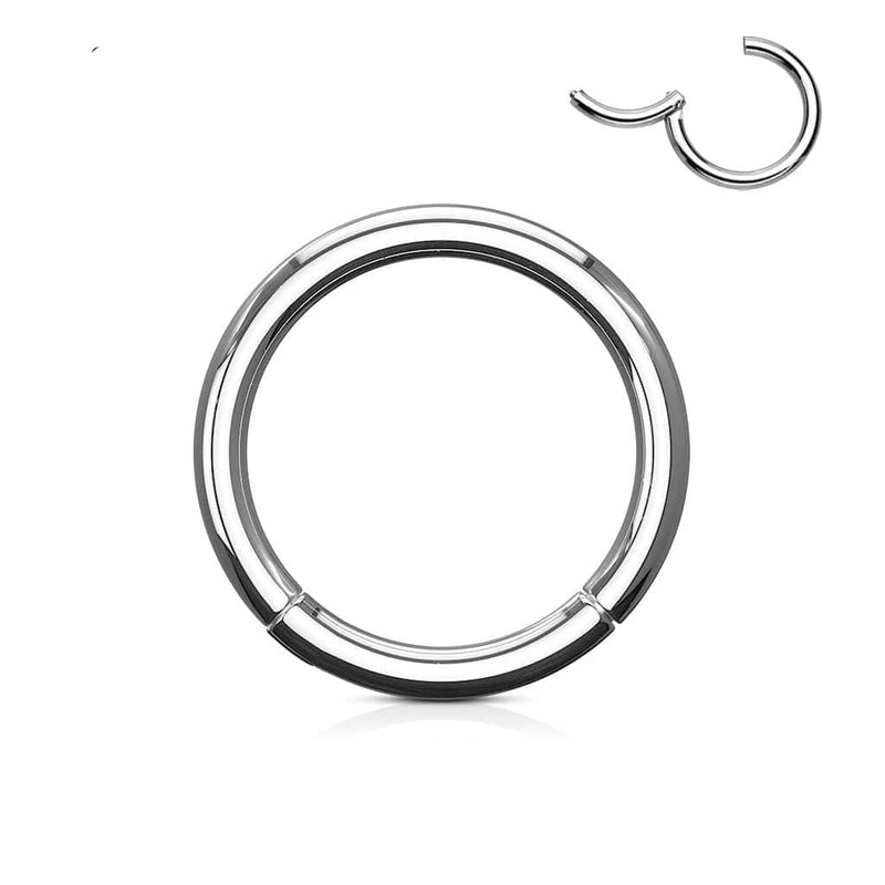 OUFER Neusringen septum 16G 316L roestvrij staal scharnierend segment OUFER Neusringen septum 16G 316L roestvrij staal scharnierend segment