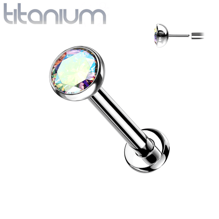 Nose ring with flat back outlet