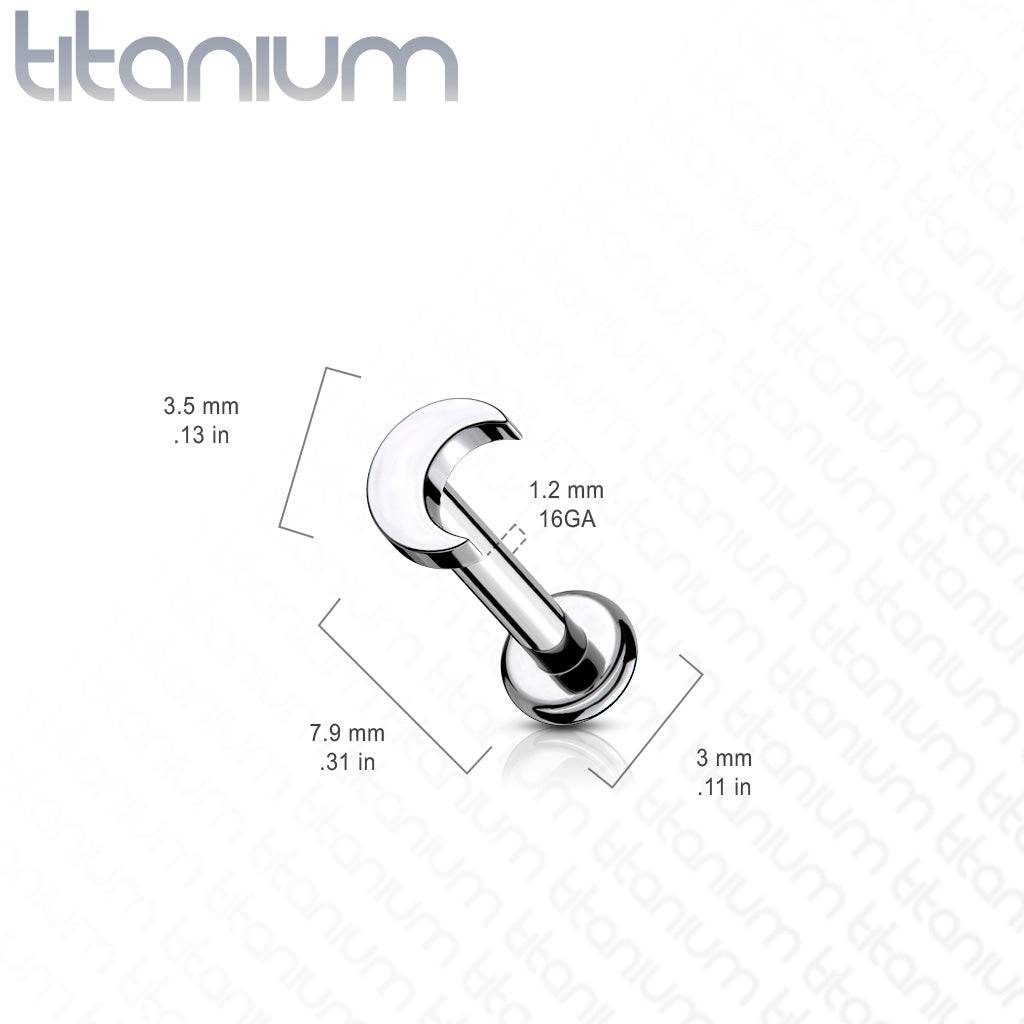 Crescent moon labret deals