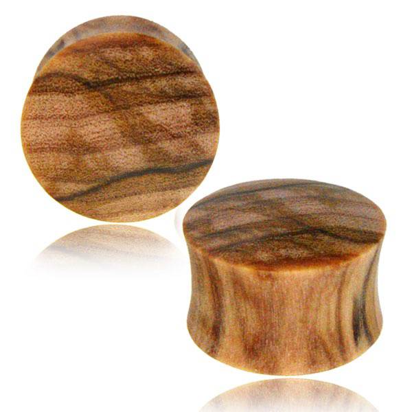 Olive Wood Double Flared Ear Plug | Pierced Universe