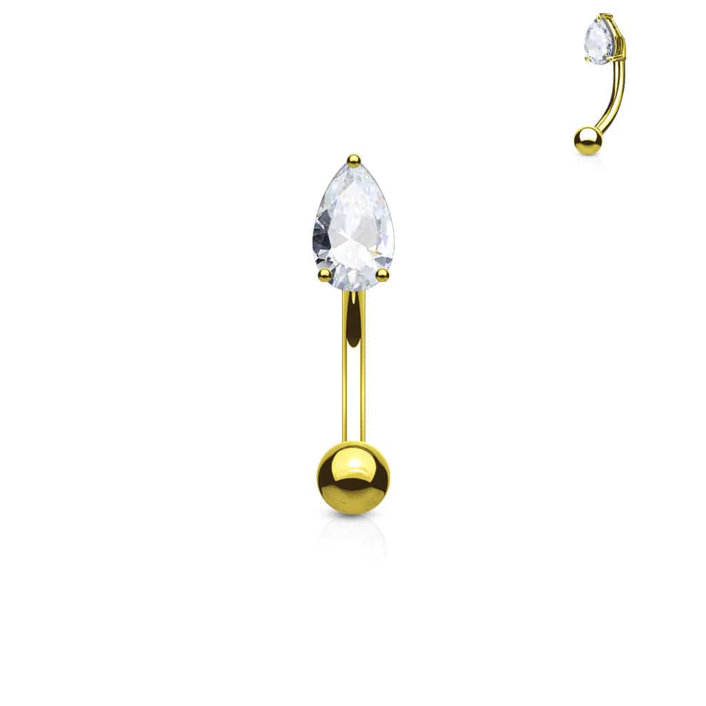 thumbnail image 2 of 14G Square CZ Prong Set 316L Surgical Steel Dermal Anchor Top Part (3mm Or 4mm CZ) 2 of 4